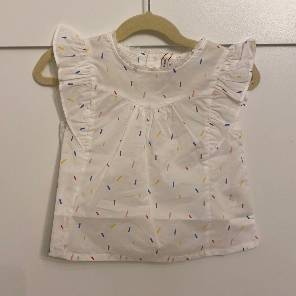The Sunday Collective sprinkle print top (3Y)